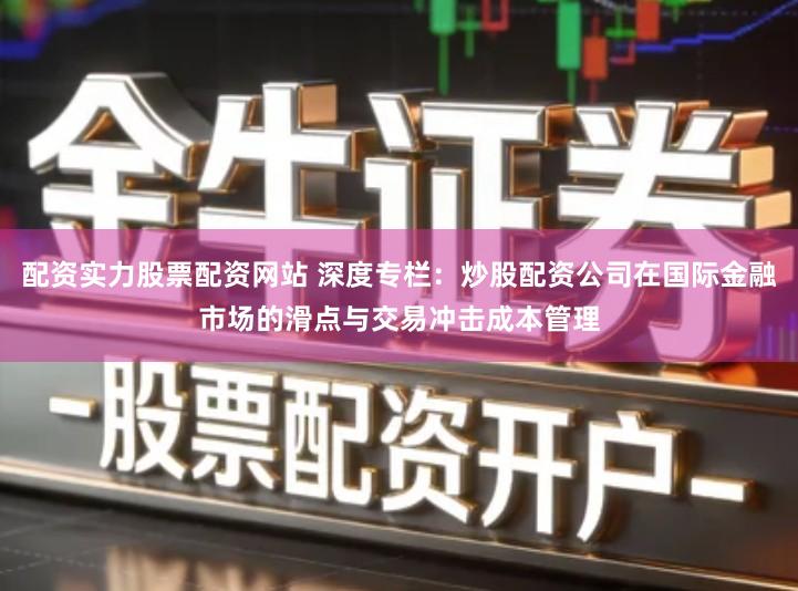 配资实力股票配资网站 深度专栏：炒股配资公司在国际金融市场的滑点与交易冲击成本管理